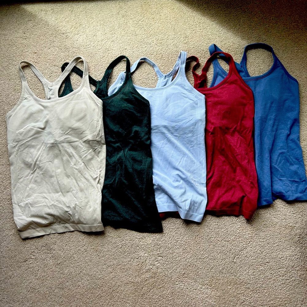 Lululemon Ebb to Street Tanks size 8